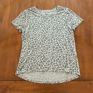 Leopard Print Short Sleeve Tee